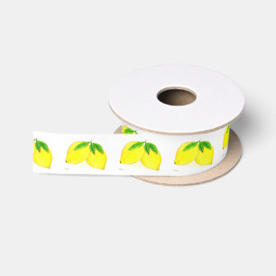 Citroenen citrus Gele vruchten zomer patroon Lint