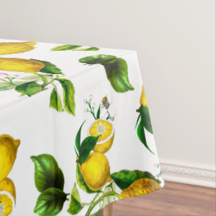 Citroenen, citrusvruchten, mediterrane kunst tafelkleed