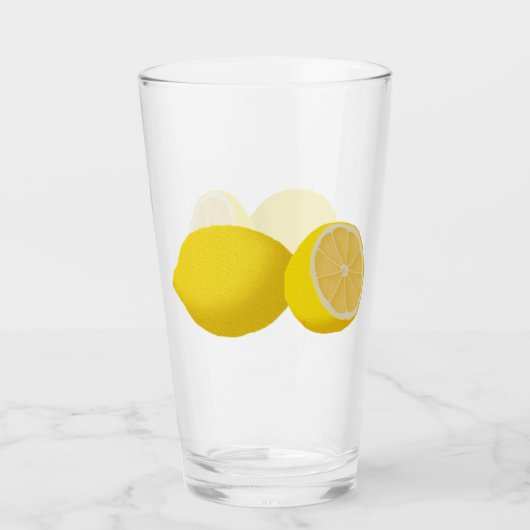 Citroenen Drink glas (Voorkant)