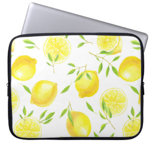 Citroenen en bladeren laptop sleeve