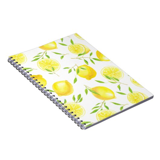 Citroenen en bladeren notitieboek (Rechterzijde)