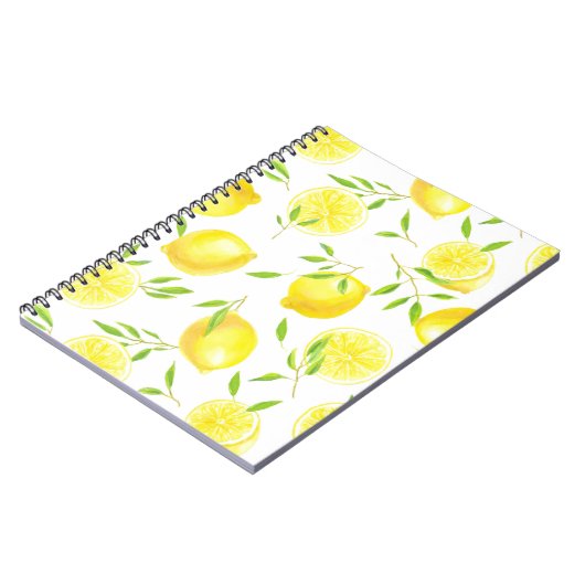 Citroenen en bladeren notitieboek (Linkerzijde)