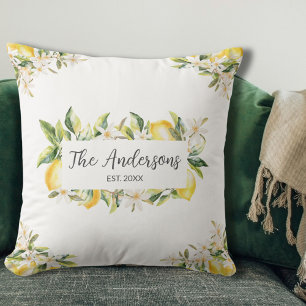Citroenen en Bloemen Bloemisterij Botanische Famil Kussen