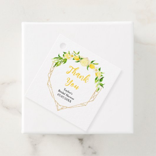 Citroenen en gebladerte Vrijgezellenfeest Dank u Bedankjes Labels (In situ)