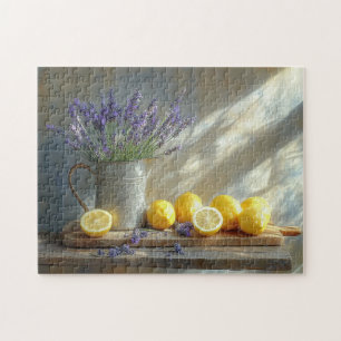 Citroenen en Lavendel Keuken Stilleven Legpuzzel