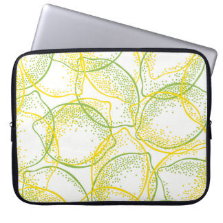 Citroenen en limoenen: vers patroon. laptop sleeve