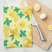 Citroenen en limonade theedoek (Quarter Fold)