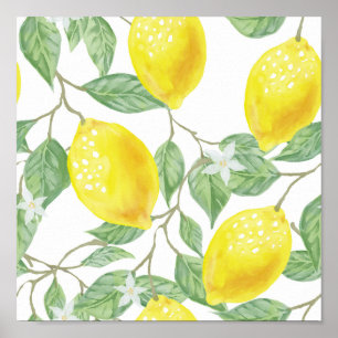 Citroenen Geel Citrus Poster