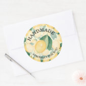 Citroenen HANDMADE voor Jou Ronde Sticker (Envelop)