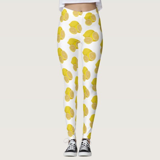 Citroenen Leggings (Voorkant)