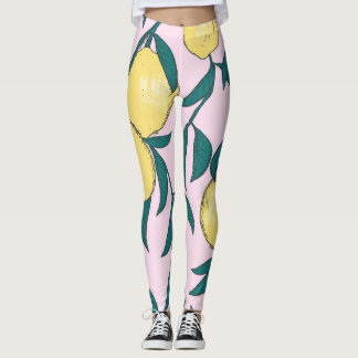 citroenen: met de hand getekend Waterverf. Leggings