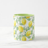 Citroenen naadloos patroon mok (Midden)