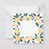 Citroenen notitiekaart notitiekaartje (Voorkant)