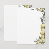 Citroenen & Olijfwerkkaart Kaart (Voorkant / Achterkant)