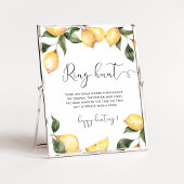 Citroenen ring jacht bruids douche spel poster