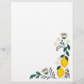 Citroenen Thema Vind De Gast Bruids Shower Bingo Flyer (Achterkant)