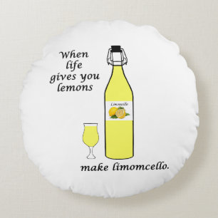 Citroenen tot Limoncello Rond Kussen