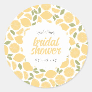 Citroenen Vrijgezellenfeest of bruiloft gepersonal Ronde Sticker