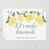 Citroenen Wijzigen de Datum Uitgesteld Geannuleerd Save The Date (Voorkant / Achterkant)