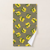 Citroengeel Gingham Bad Handdoek (Handdoek)