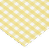 Citroengeel Gingham Tafelkleed (Gekanteld)