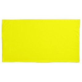 Citroengeel King Size Kussen Hoesje Paar Kussensloop