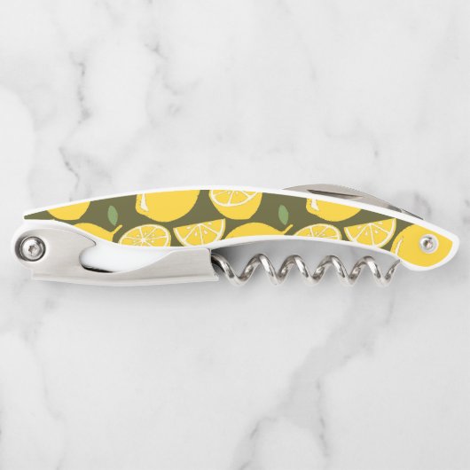 Citroengeel Modern Fun Schattige Kurkentrekker (Voorkant)