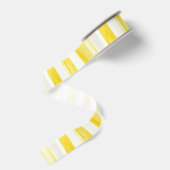 Citroengele Strepen Bruidsuitvaart Grosgrain Lint (Achterkant)
