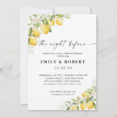 Citroengroene citrus de avond voor de uitnodiging (Voorkant)