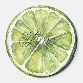 Citroengroene limoenfruit magneet (Voorkant)