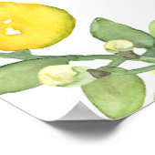 Citroenkran bruidsontvangst welkomstbord poster (Hoek)