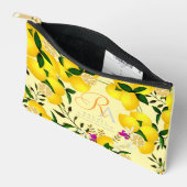 Citroenmonogram geel etui (Open)