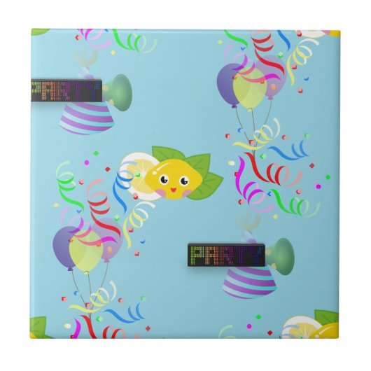 citroenpartij tegeltje (Voorkant)