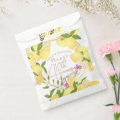 Citroenpers wit bedankzakje (Gezegeld)