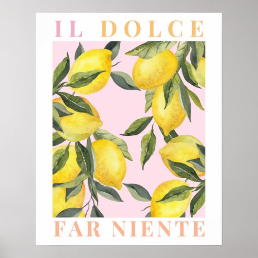 Citroenprint Italië Poster (Voorkant)