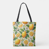 Citroenprint Premium Canvas tas (Achterkant)
