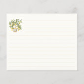 Citroenrecept Kaart (Achterkant)