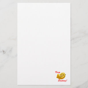 Citroensamenstelling Blijf glimlachen! Briefpapier