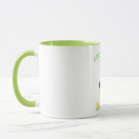 Citroensap Koele Drink Limonade Mok Custom Text (Links)