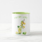 Citroensap Koele Drink Limonade Mok Custom Text (Midden)