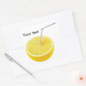 Citroensap Vierkante Sticker (Envelop)