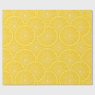 Citroenschijf Citrusfruit Gele Inpakpapier
