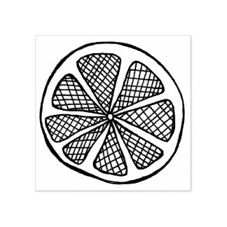 Citroenschijfstempel Rubberstempel