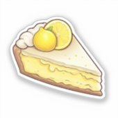Citroentaart Sticker (Voorkant)
