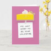 Citroentaart Valentijn Kaart (Gele Bloem)