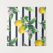 Citroentak: Citrus Waterverf Bliss Wandkleed (Voorkant (horizontaal))