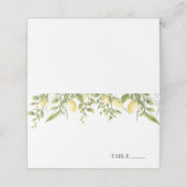 citroentak en groen Naam Plaats Kaarten (Buitenkant ongevouwen)