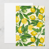 Citroentakken in groen en geel (Voorkant / Achterkant)
