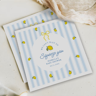 Citroenthematische Baby Shower Geslacht Neutraal Servet