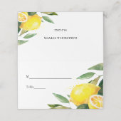 Citroentuin bloemenchique huwelijkstafel (Buitenkant ongevouwen)